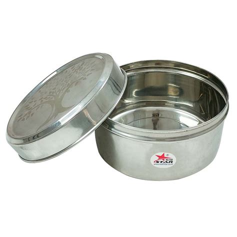 vinod steel lunch box|ss tiffin box 8x4.